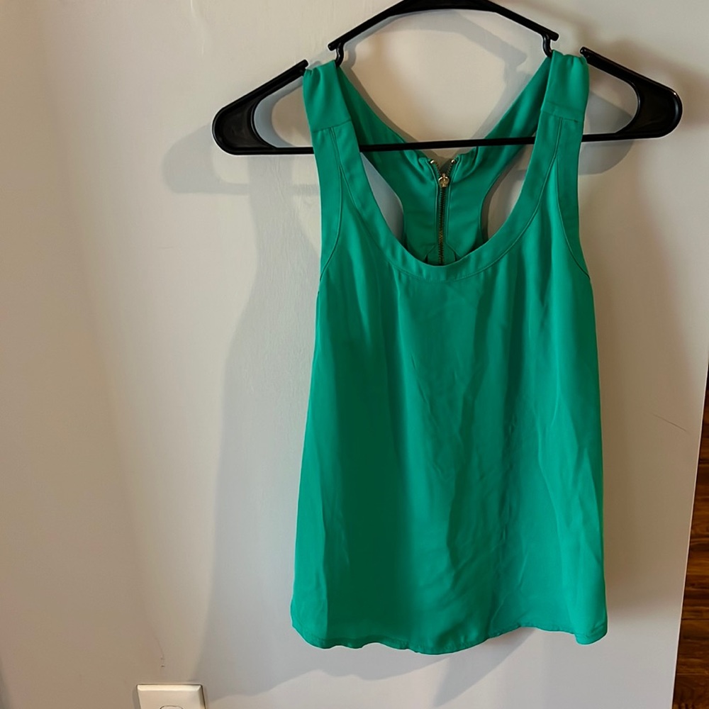 Kelly green dressy tank from Express